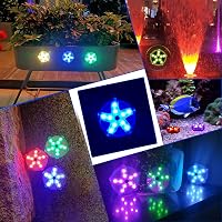 DeeprBlu Lebegő Víz Alatti LED Világítás - Színváltó Csillag Alakú Medence Lámpa, IP68 Vízálló, 10 LED, Mágneses, Jakuzzi, Fürdő és Akvárium 6