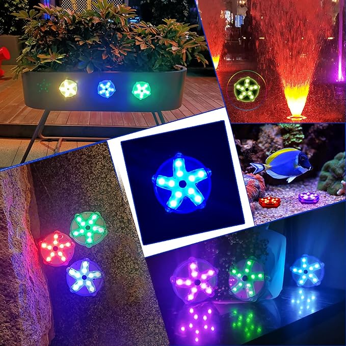 Luces Flotantes para Piscina, Forma Estrella de Mar - 2 Piezas miniatura 6