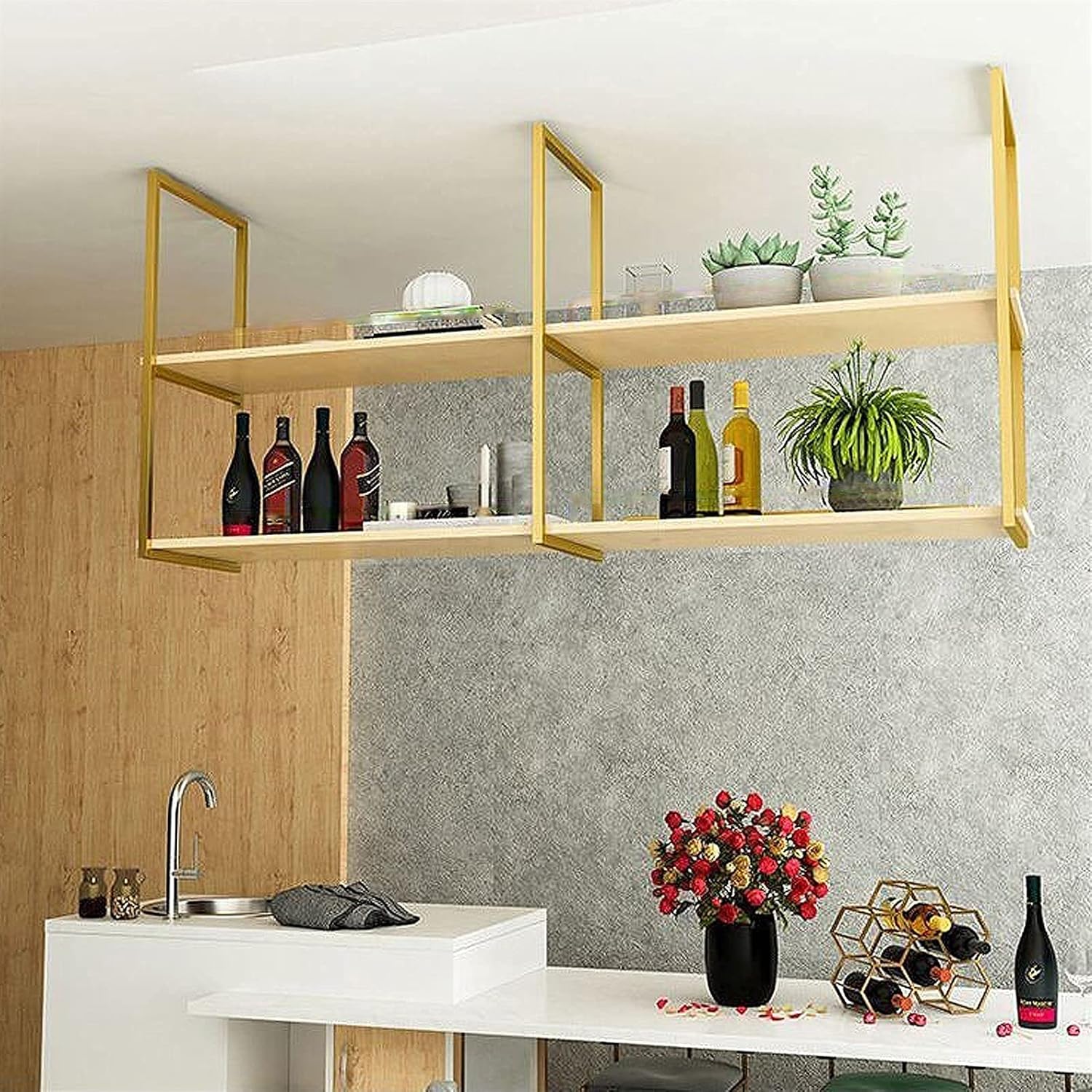 AXOIN HZH Ceiling Shelf Industrial Ceiling Mount Shelf