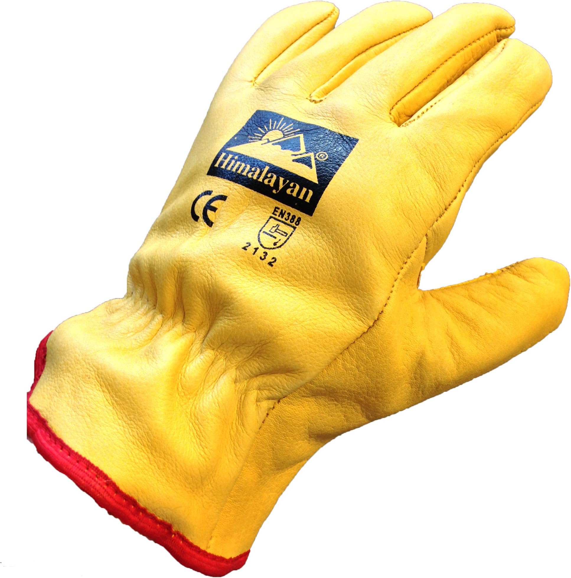 H310 Fleece Lined Leather Winter Thermal Cold Work Drivers Gloves PPE