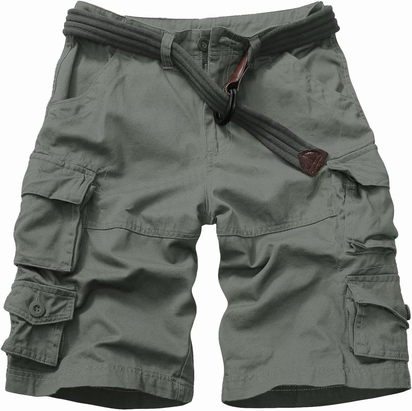 Cargo Short for Men Relaxed Fit Camo Outdoor Hiking Work Cotton Casual Shorts with 9 Pockets