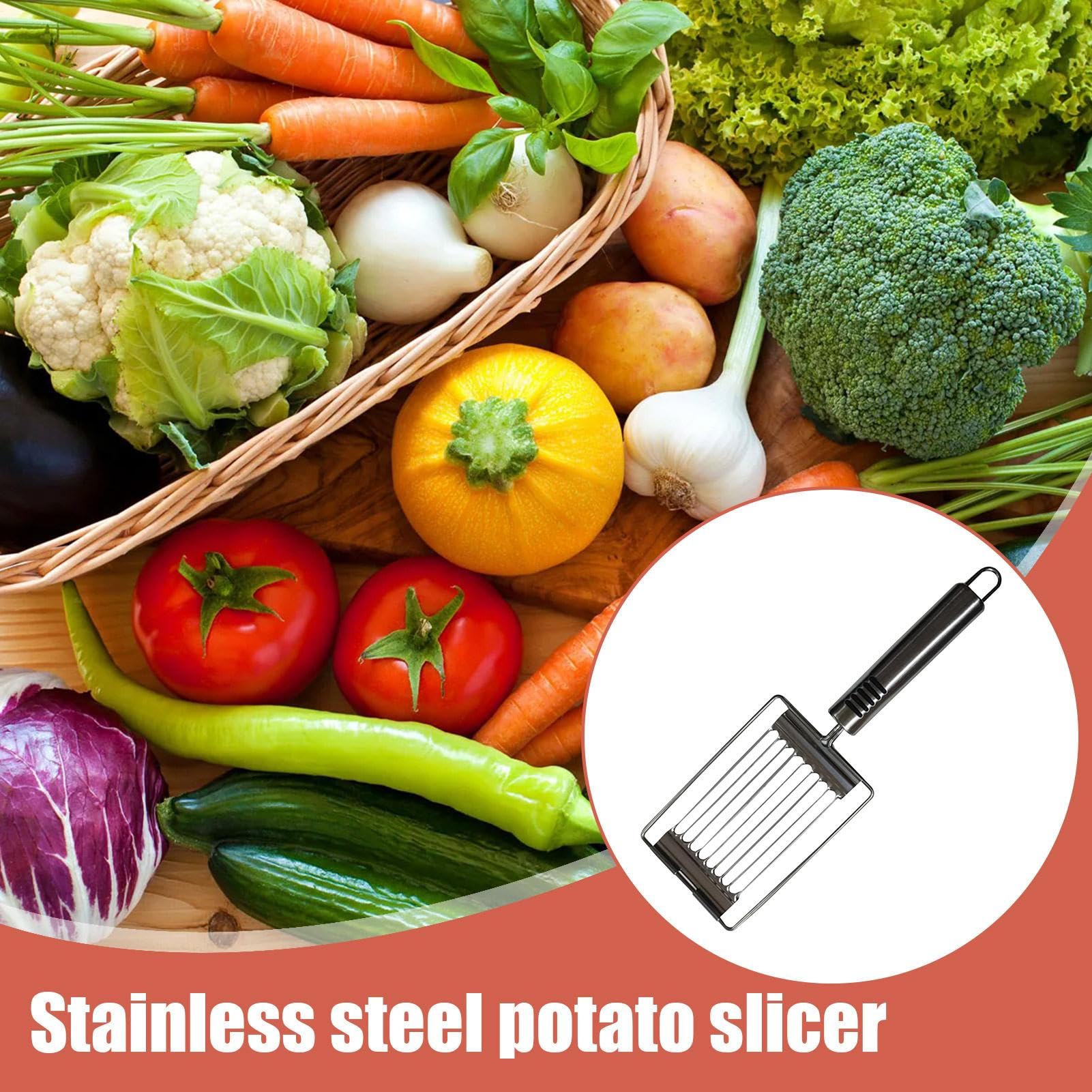 Tomatenklimaanlage, Hand Slicer Handheld Edelstahl gekochte Eierklimaaner