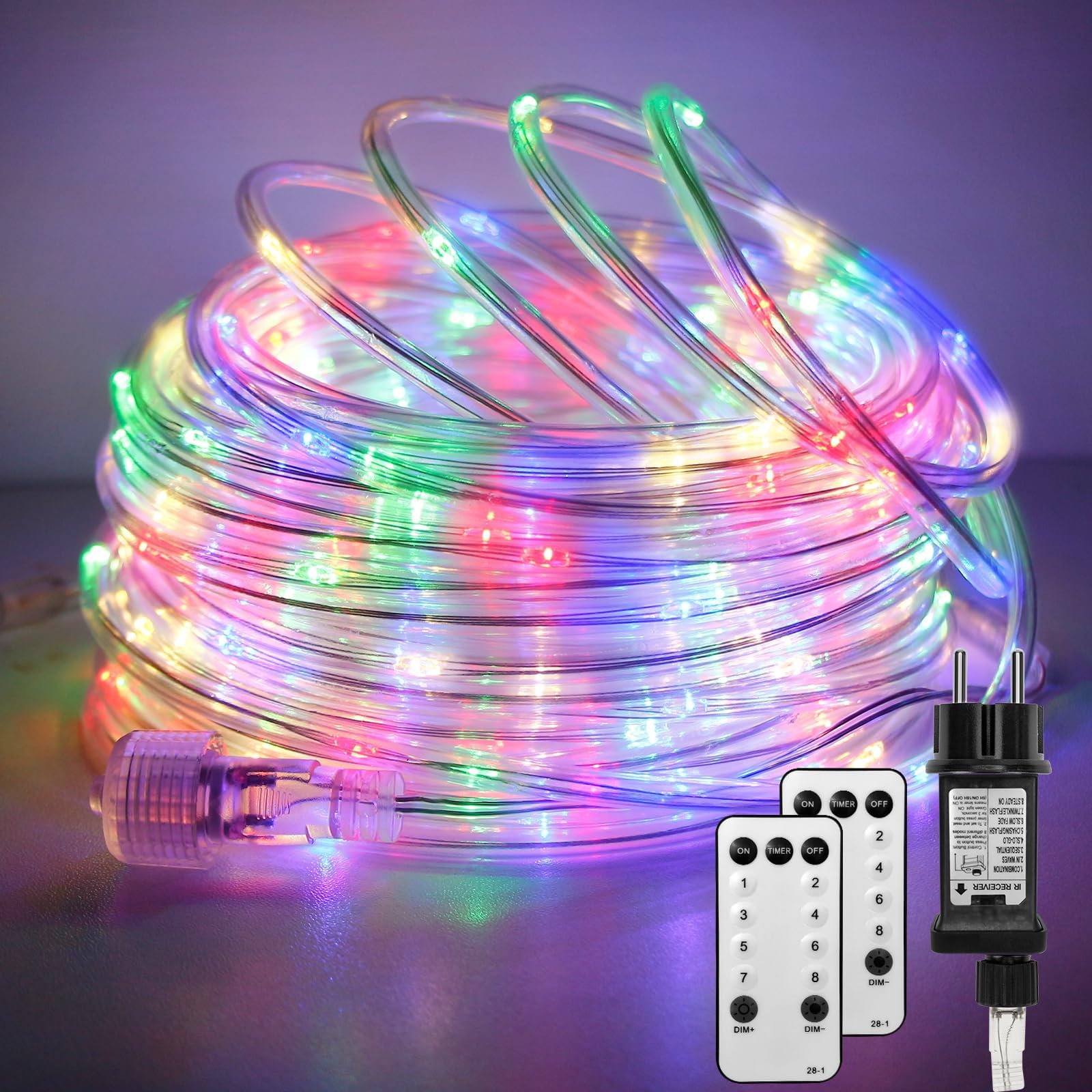 StarryEver 10M LED Schlauch Lichterkette Außen, 100er LED Lichtschlauch