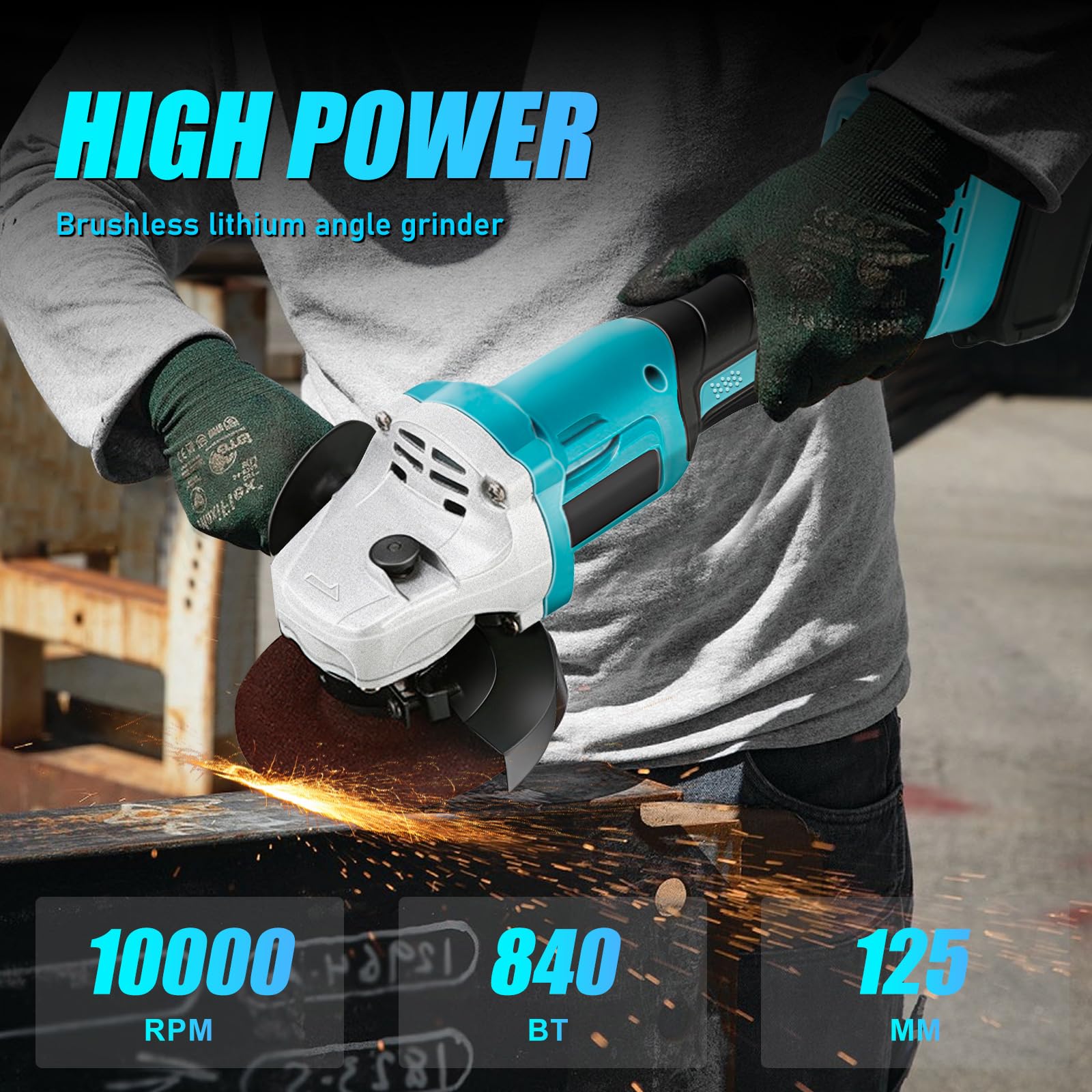 Makita DGA504Z Accu Haakse Slijper 125mm 18V Basic Body