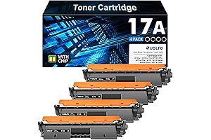 17A Toner Cartridge CF217A - 4-Pack Replacement Toner for HP Laserjet Pro...