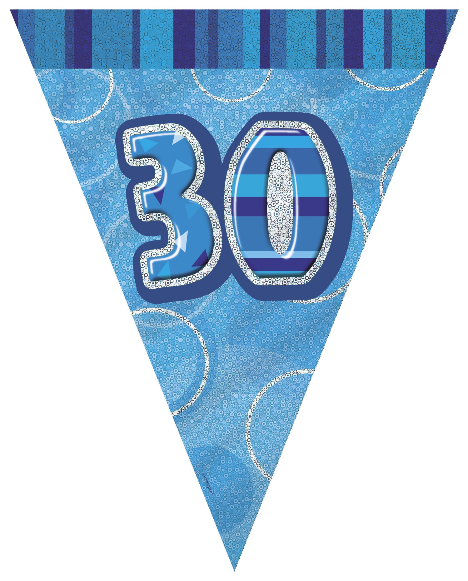 Unique Party 92068 - 9ft Foil Glitz Pink Happy 80th Birthday Banner — view 237