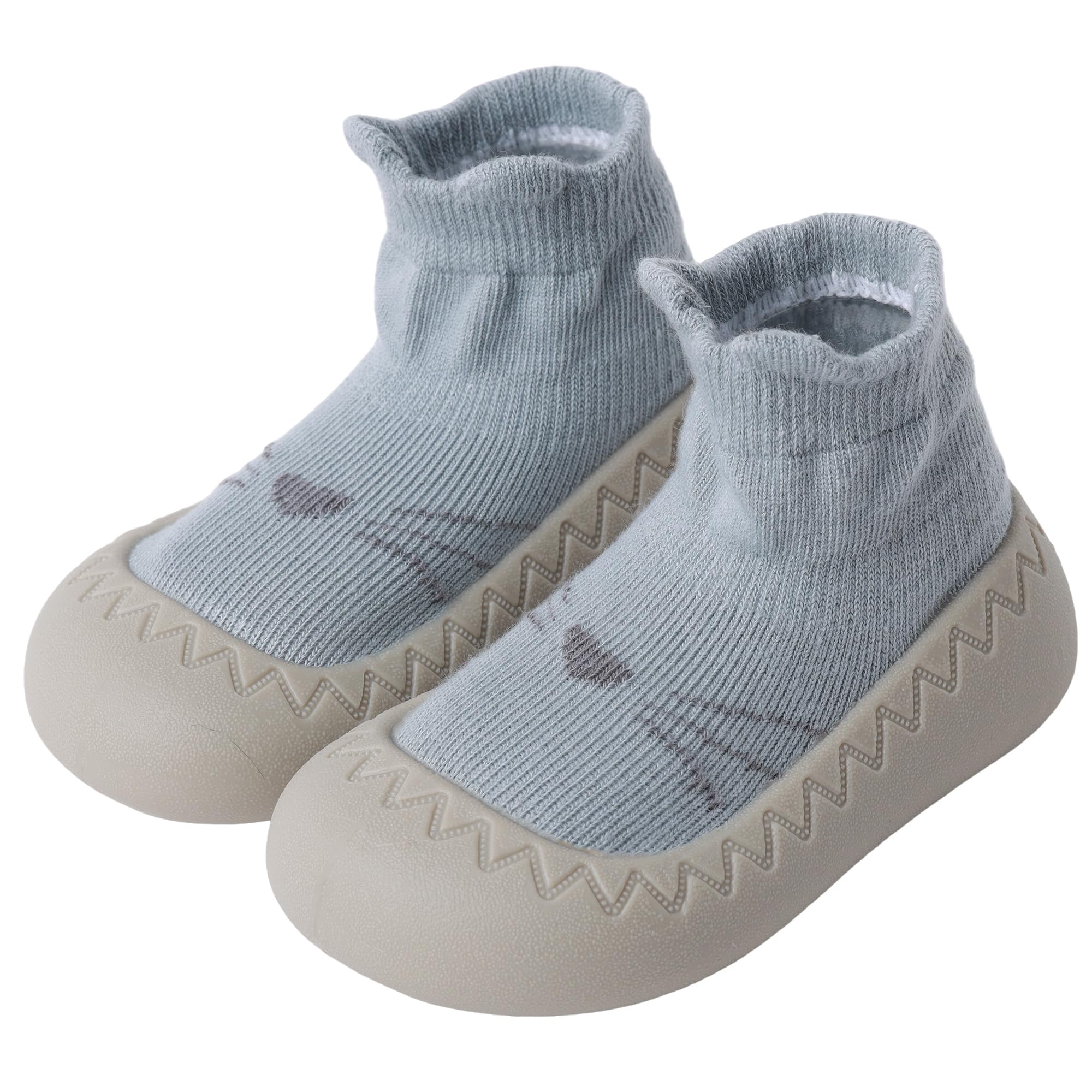 XQ&XG Calzini Scarpe Antiscivolo per Bambini, Scarpe Primi Passi Neonato, Suola Morbida Antiscivolo, Scarpe Traspiranti per Bambino Unisex Calzino Pantofole