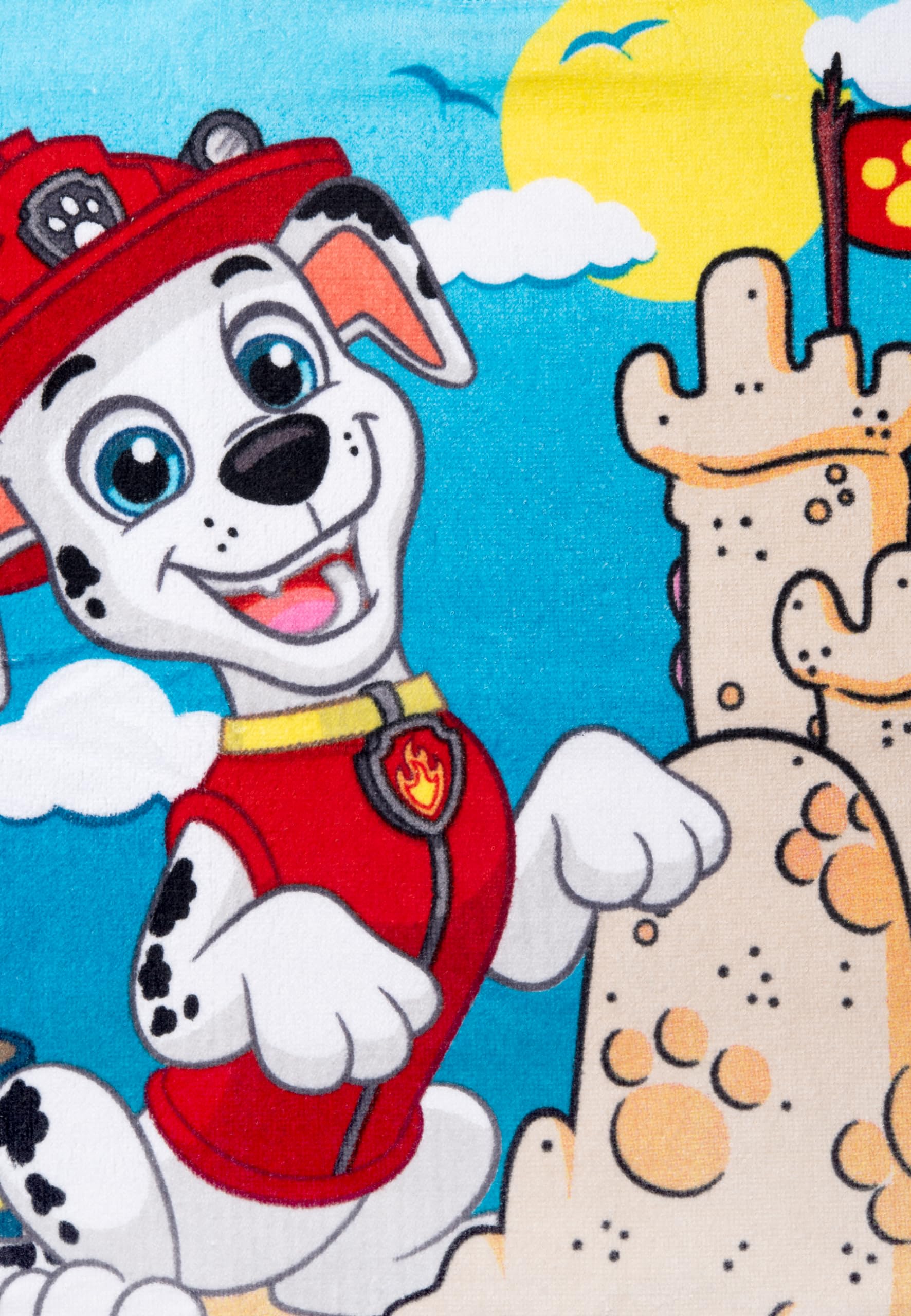 United Labels Patrulla Canina Poncho de baño infantil 50x100 cm 100% algodón toalla con capucha azul