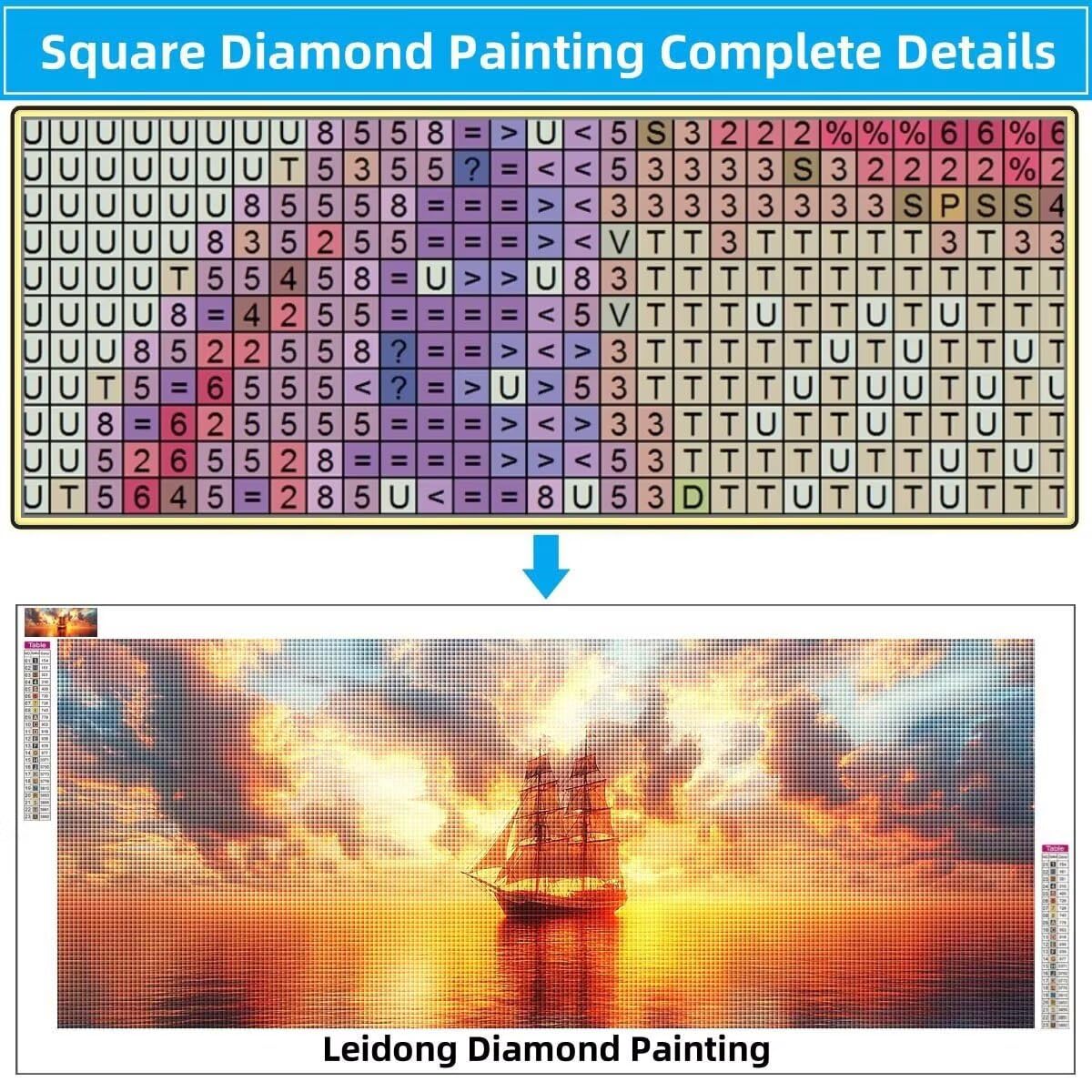 5D DIY zestaw do malowania diamentowego zachód słońca, żaglówka, diament, kryształowy ścieg krzyżykowy do dekoracji domu, pełny zestaw do malowania diamentowego, puzzle diamentowe rzemiosło dla