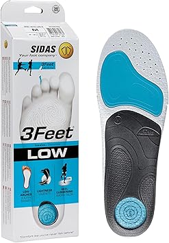 3Feet Activ Low, Plantilla para correr y multideporte, para arco bajo, amortiguación, suela para hombre y mujer1