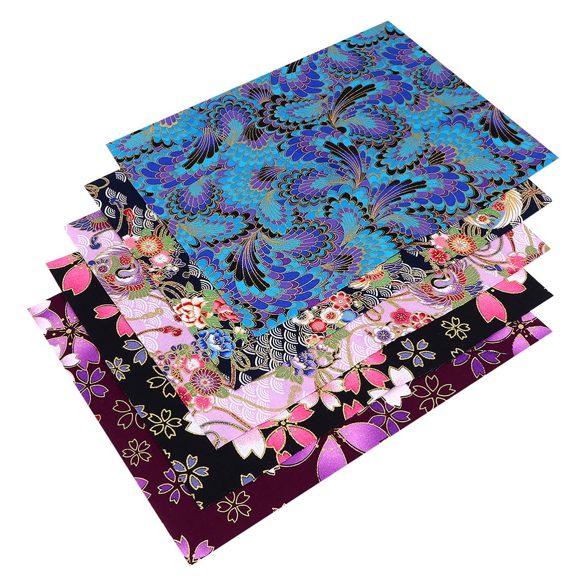 ARTIBETTER 10pcs Japanese Printed Fabric Cloth Kimono Cotton