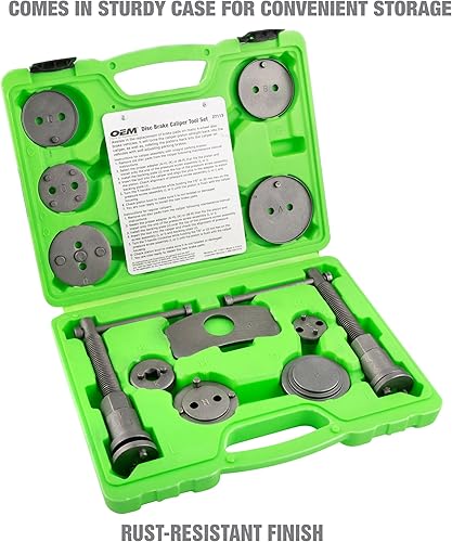 Miniatura 3 de OEMTOOLS 27113 Juego de pinzas de disco de 18 piezas, para nacionalesimportaciones, incluyendo herramienta de roscado de mano izquierda