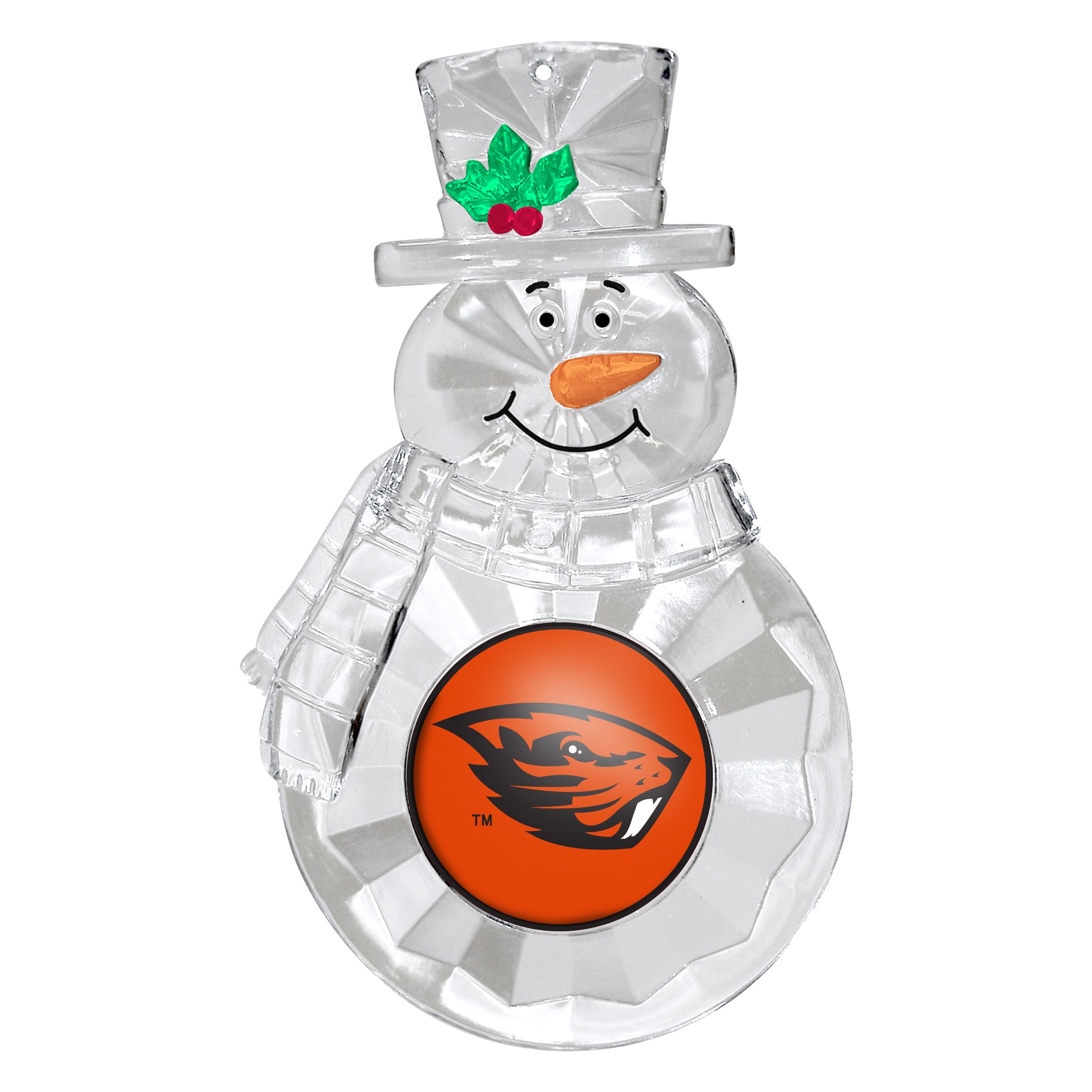 NCAA Oregon State Beavers Traditional Snowman Ornament