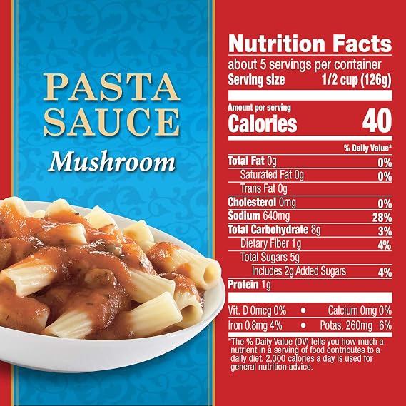 Hunt's Mushroom Pasta Sauce, 24 oz, 12 Pack