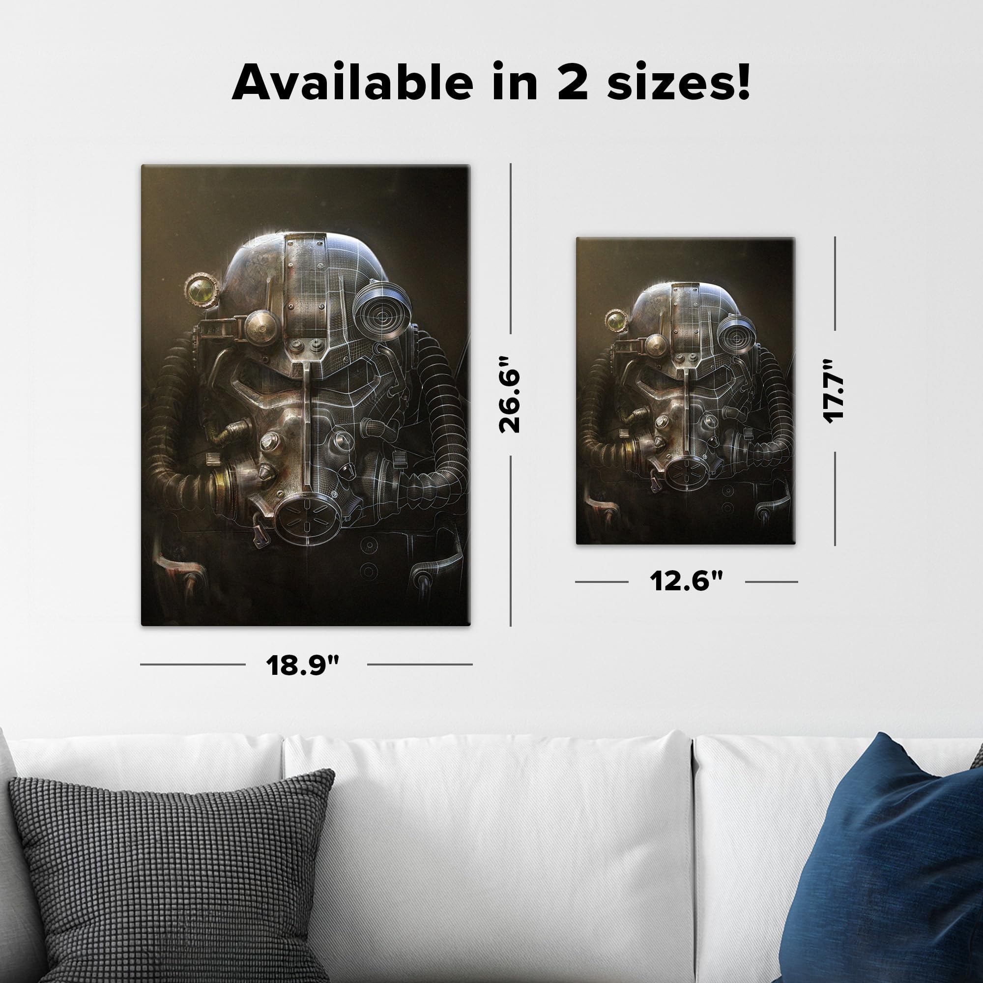 Amazon.com: Displate Metal Poster Fallout - 4 KeyArt - Helmet