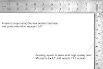 Johnson Level & Tool CS10 Professional Easy-Read Steel Carpenter Square, Original Version, Original Version, Pack of 1