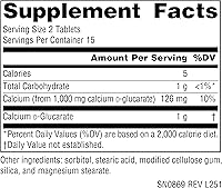 Vista 2 de Source Naturals Calcio D-Glucarato 500mg Desintoxicante Celular - 30 Tabletas