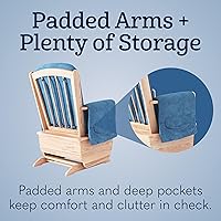 Vista 4 de Foundations SafeRocker - Cojín de microfibra azul, paquete de 2