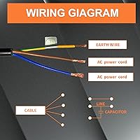 Vista 4 de Motor de vibración vibrador concreto 30W-120W monofásico 30W AC 110V 3600rpm Motores vibratorios eléctricos Silo Motor Hopper