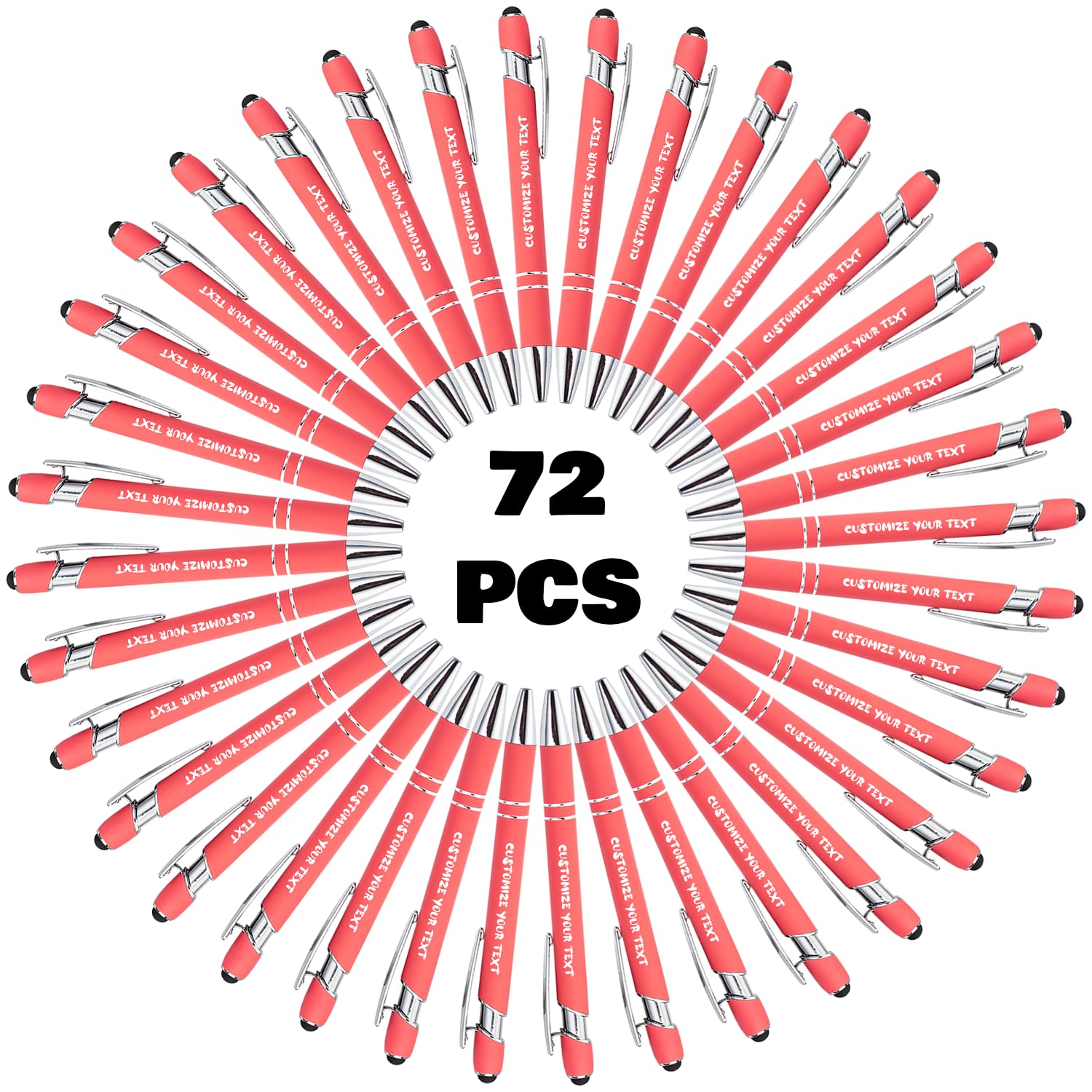 AIFLM Personalized Pens with Name in Bulk Up to 500 Pcs Engraving Ballpoint Pens Set with Your Name Text for Business,Graduation,Wedding,Birthday,Christmas — image 1