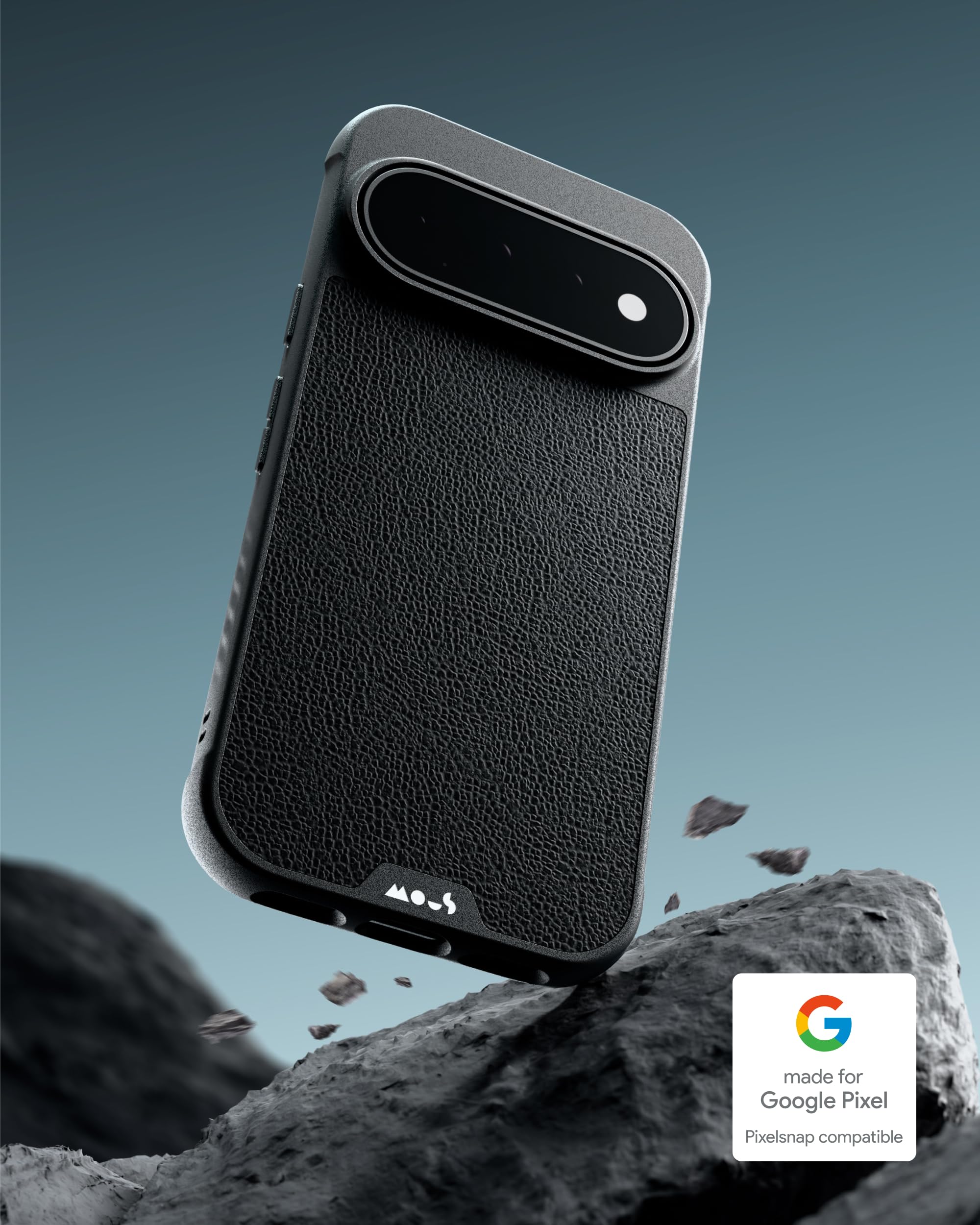 Mous Funda para Pixel 11 Pro XL - Limitless - Compatible con MagSafe y Pixelsnap, en Cuero Negro
