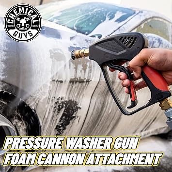 Chemical Guys CWS_110_16PMSK Big Mouth Pressure Washer Starter Kit - Honeydew Snow Foam Car Wash Soap, 16 fl oz + Big Mouth Foam Cannon & Snubby Spray Foam Gun, for Pressure Washer - 3 Items