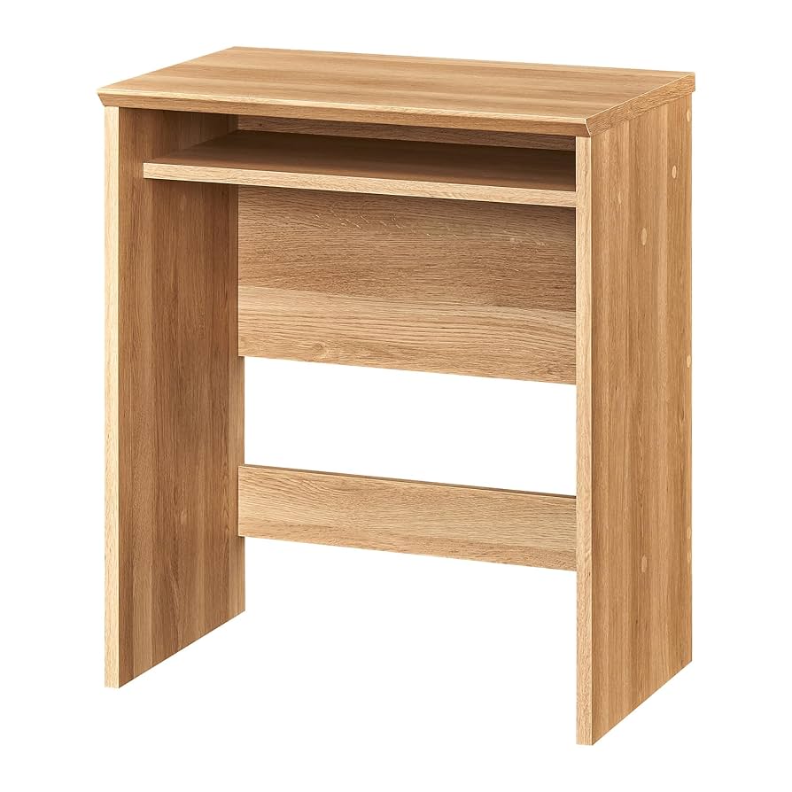 アンティーク 調テーブル　白井産業 テーブル 机 幅81cm 高さ37cm ホワイト 白木目 中棚付き