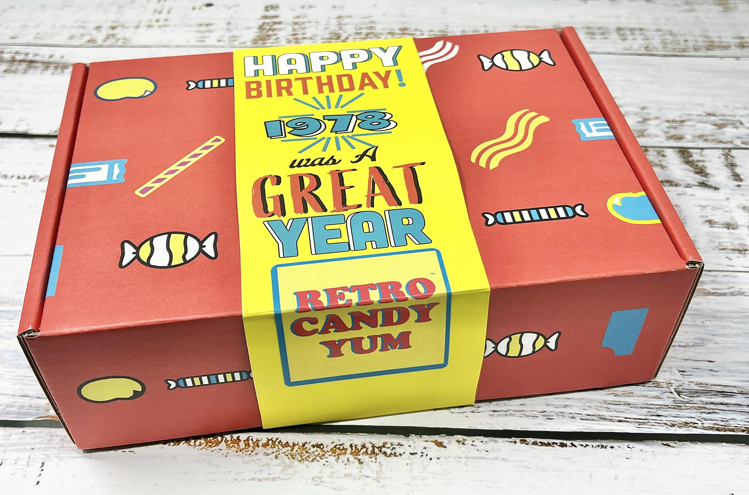Amazon.com : RETRO CANDY YUM ~ 1978 48th Birthday Gift Box