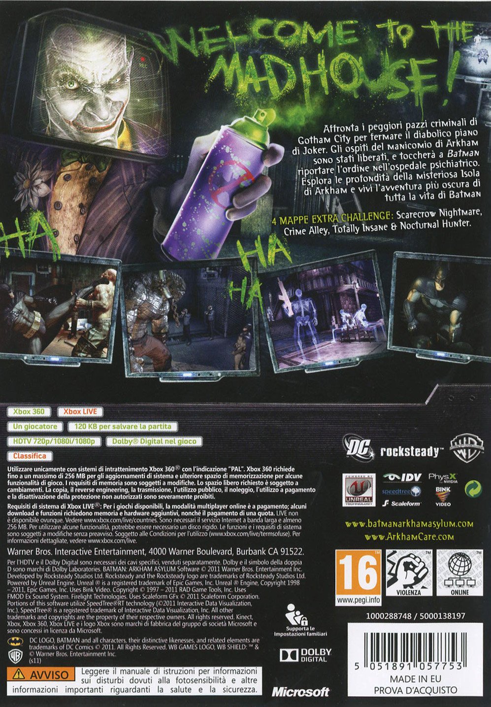 Batman: Arkham Asylum - Edizione Game Of The Year & Classics