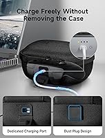Vista 5 de JSAUX Carry Case for Nintendo Switch 2 Pro Controller, Travel Protective Case All-around Protection Portable Carrying Bag -Black Estilo clásico