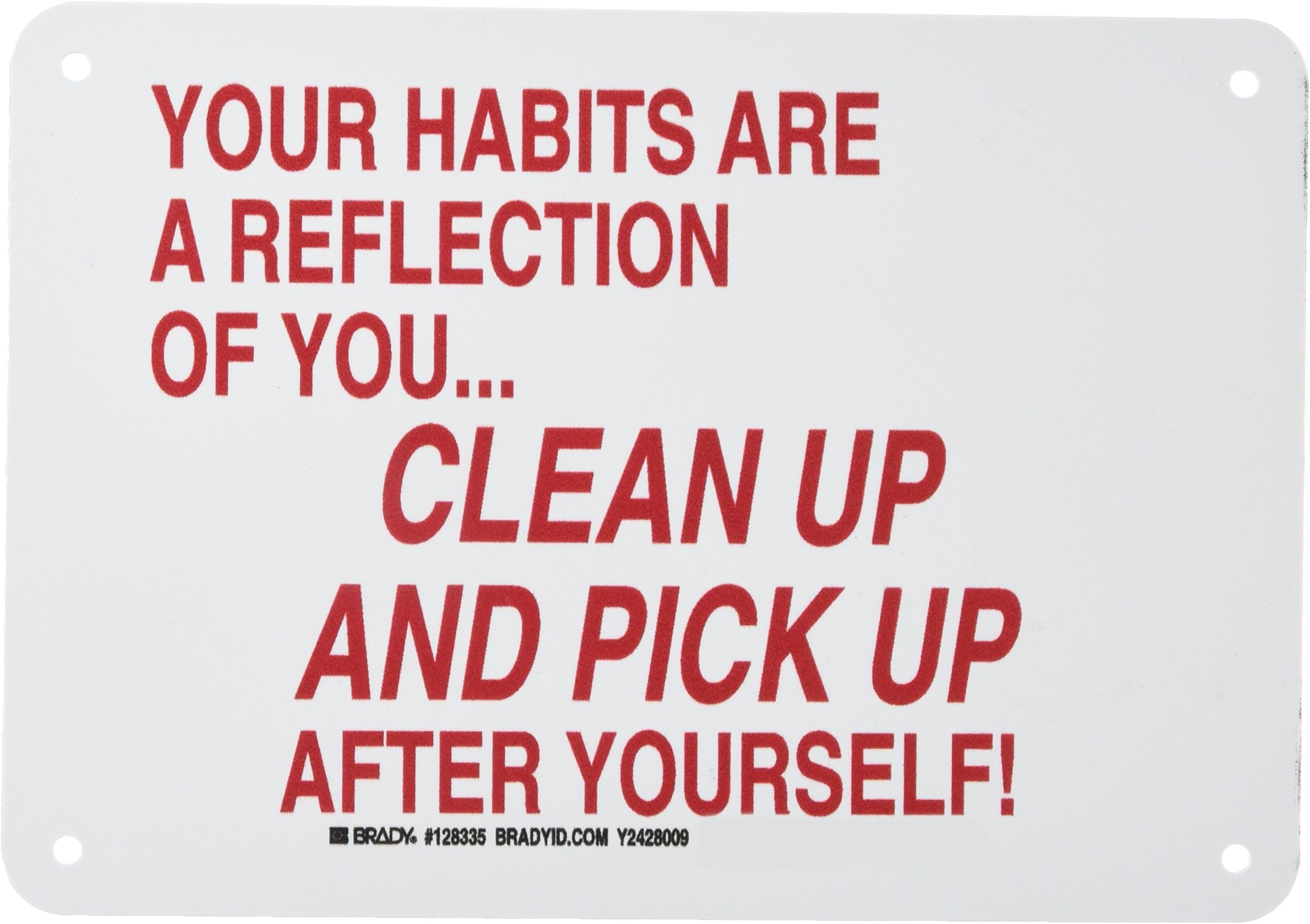 Amazon.com : Plastic Sign Microwave Rules Office - 6