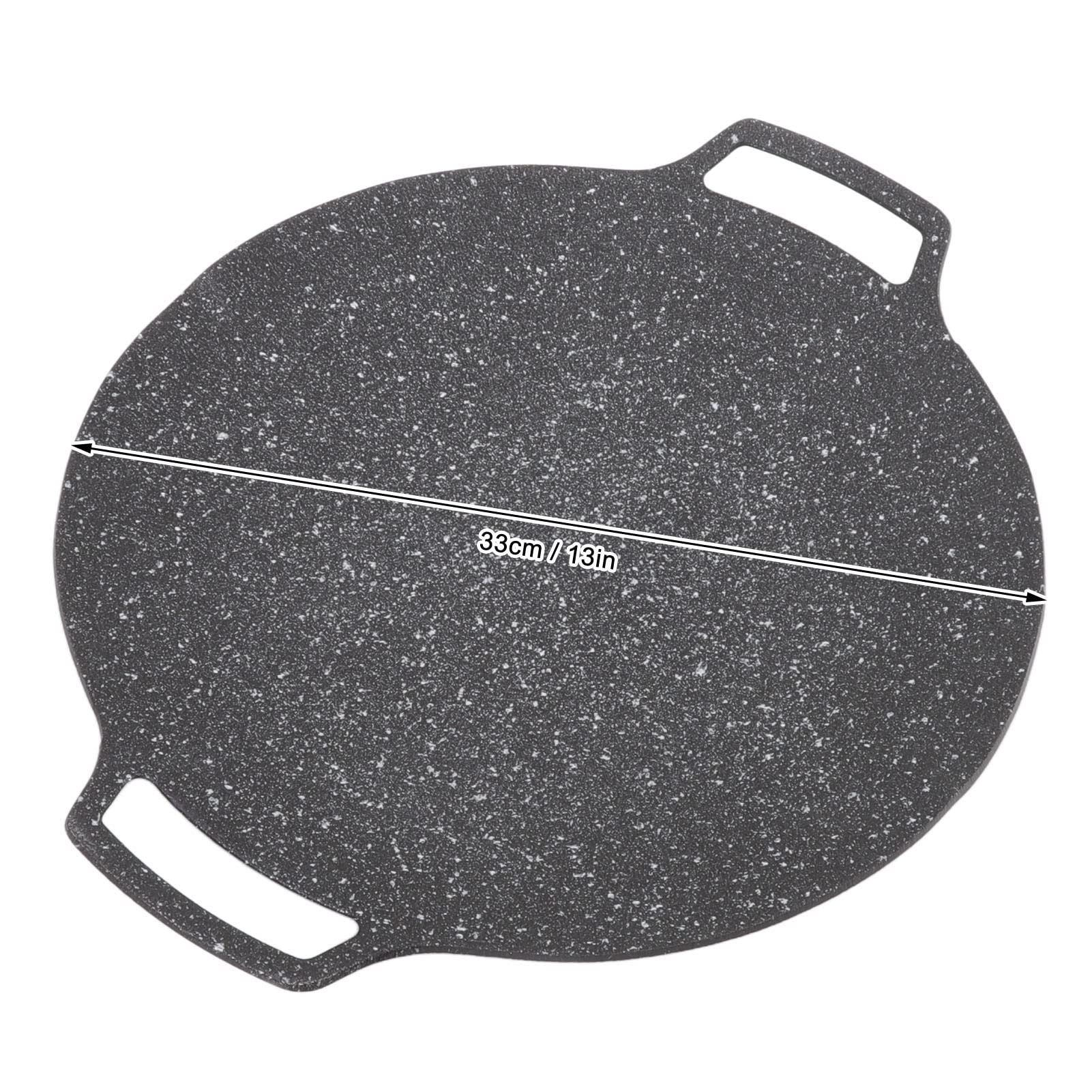 Koreański Talerz do Grilla Okrągła Patelnia do Smażenia Kaseta Piekarnik Płyta do Grillowania Teppanyaki Outdoor Round Grill Grillowanie (Rodzaj gazu 33 cm)