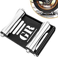 Vista 12 de GRAND PITSTOP Soporte de limpieza de ruedas rodantes para motocicleta – Reemplazo de soporte Paddock – Soporte de rodillo de rueda con soporte
