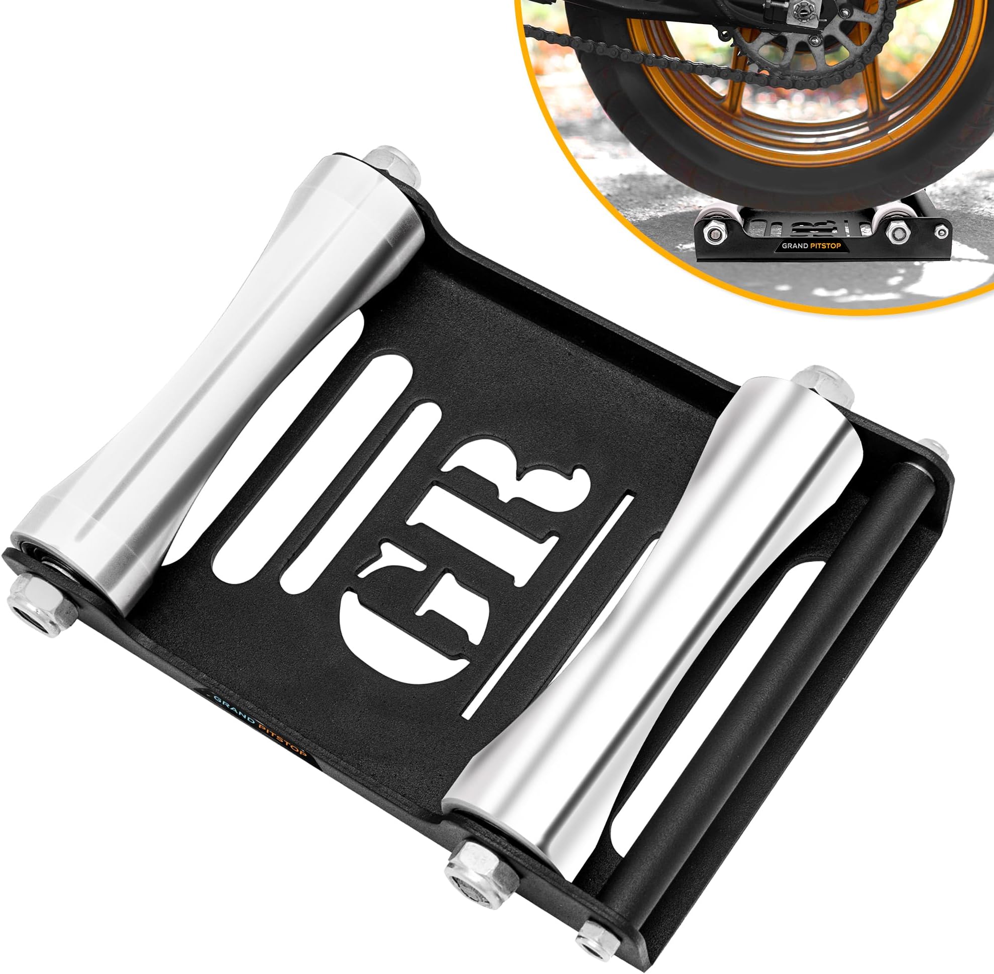 GRAND PITSTOP MOTO JACK ROLLER PADDOCK STANDS