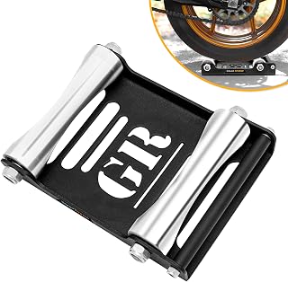 Grand Pitstop Motorcycle Wheel Cleaning Stand - Paddock Stand Replacement - Wheel Roller Stand for tire Cleaning & Chain L...