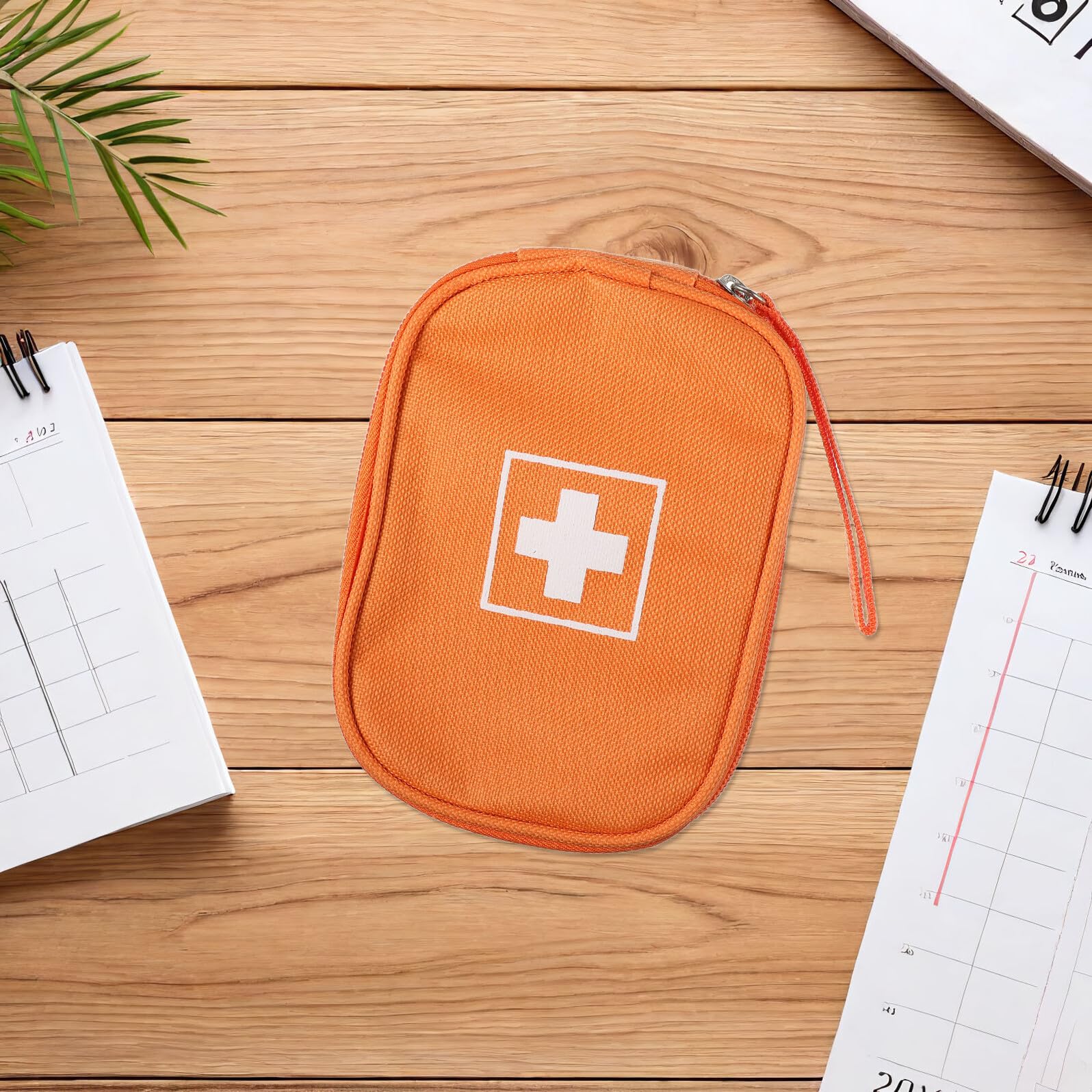Bolsa Médica Portátil Pequeña con Asa Organizador para Almacenamiento de Medicamentos Bolsa de Salud Ligera para Emergencias y Viajes al Aire