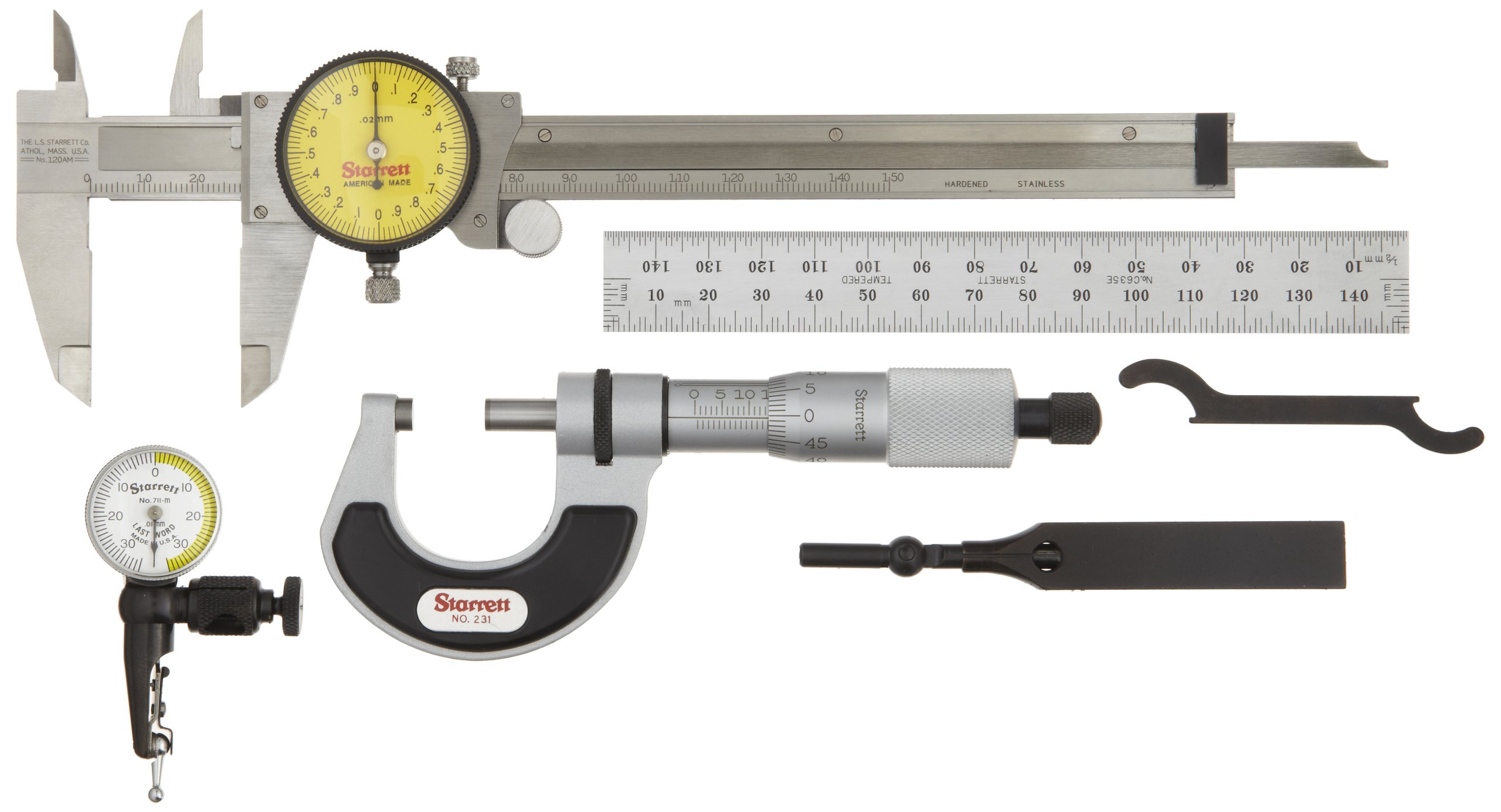 Starrett S905MAZ - Juego de herramientas de medición de precisión milimétrica