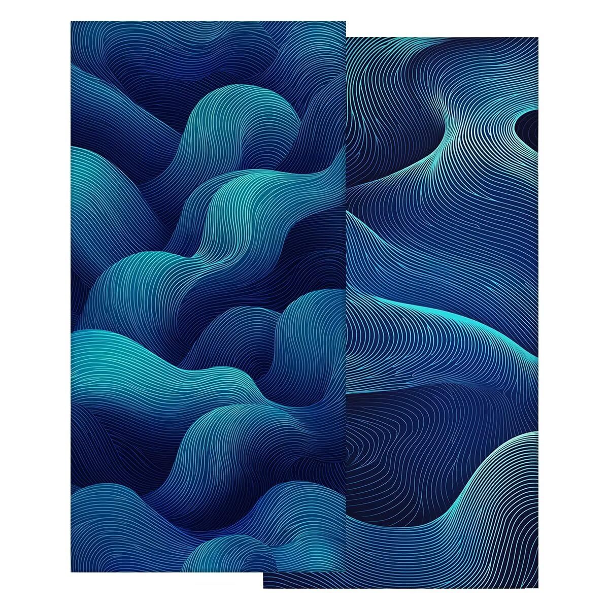 Toalla Playa 90x180 cm, Toalla Gimnasio Microfibra Secado Rapido, Juego de 2 Antiarena Toallas de Playa, Ligera Compacta Toallas Microfibra Grande para Viaje, Regalo Hombre Mujer (Abstracto) -4527