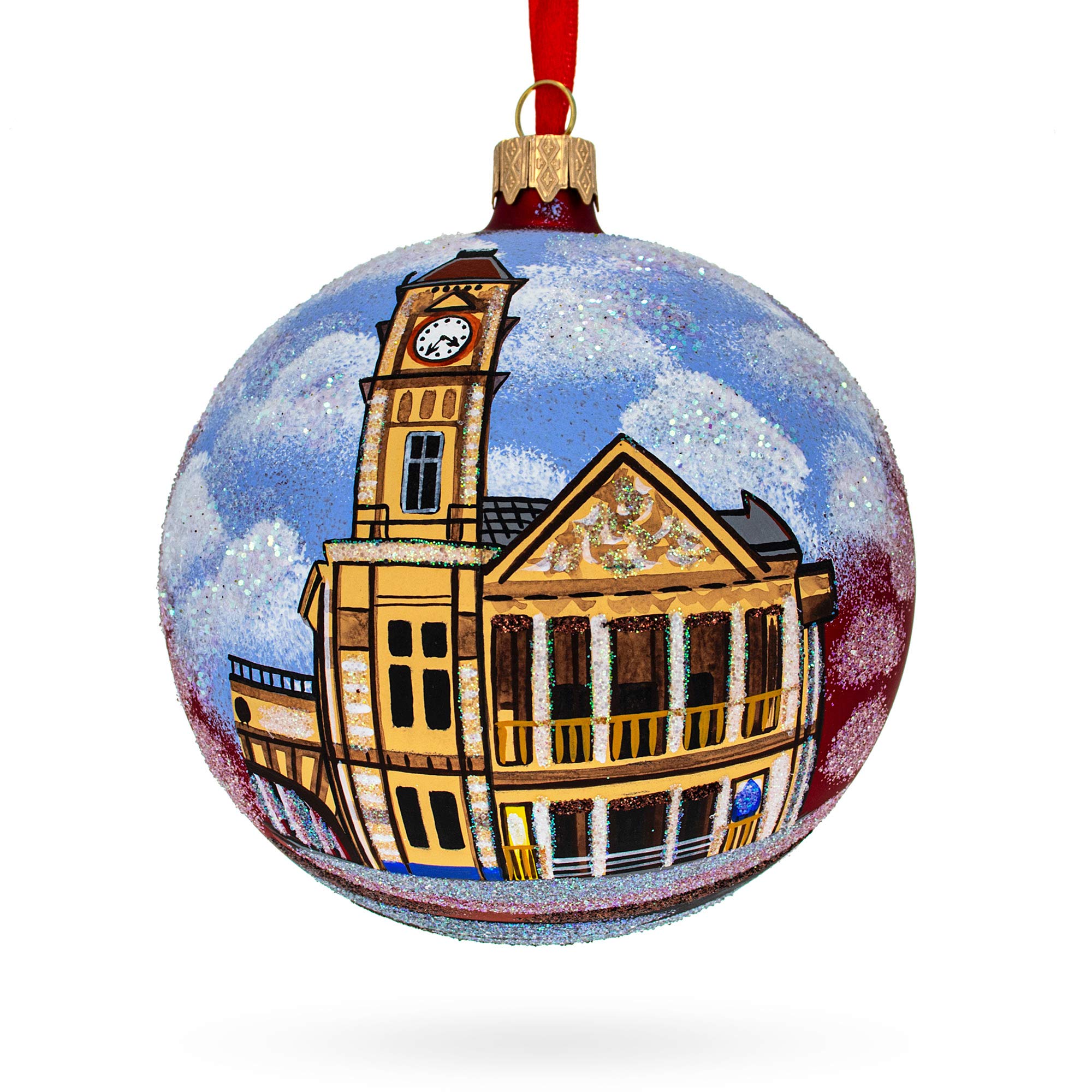 Boule de Noël verre Birmingham Museum & Art Gallery BestPysanky 4 Inches