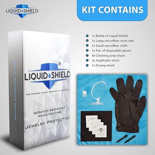 Miniatura 5 de Liquid Shield Jewelry Cleaner Solution Protective Nano Coating Gold Jewelry Cleaner for Rings, Necklaces, Watches Protects Against Scratches