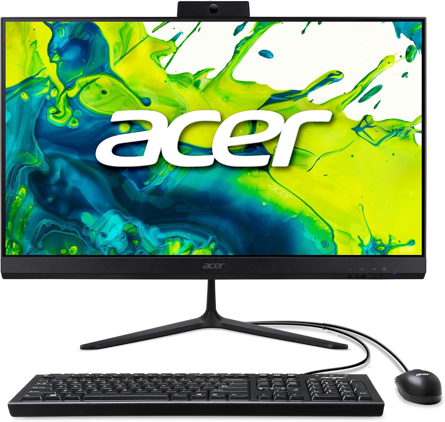 Aspire C24 AIO Desktop | 23.8" Full HD IPS 120Hz Display | Intel Core i3-1305U | Intel UHD Graphics | 8GB DDR4 | 256GB PCIe SSD | Wi-Fi 6 | USB Keyboard & Mouse | C24-2YE13U3UNL-UR12