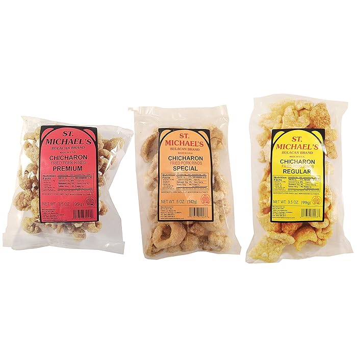 Buy St. Michael's Chicharon, Pork Rinds Variety 3Pack, Regular