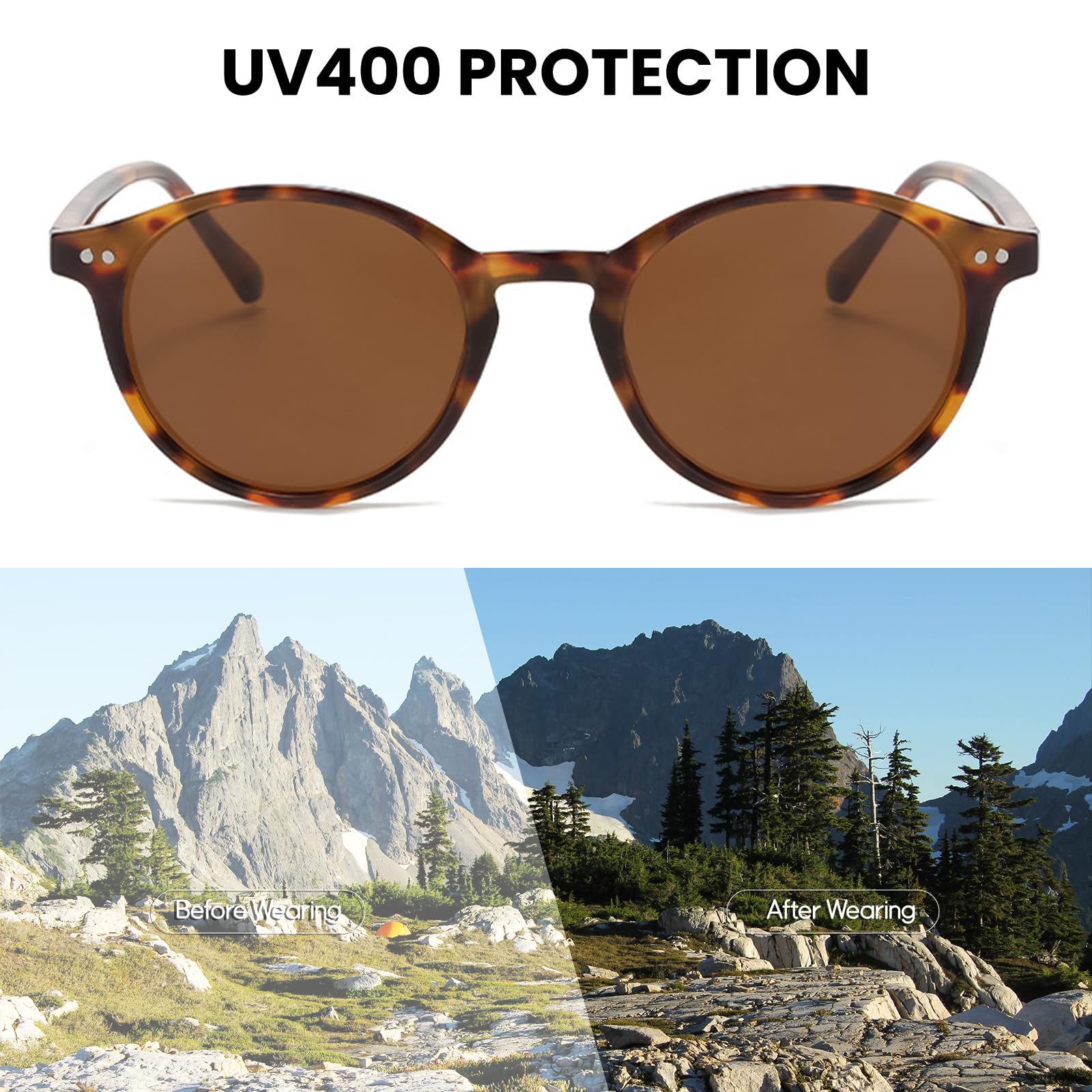 Occhiali da sole per bambini polarizzati rotondi ragazzi ragazze classici ragazzi ragazzi ragazzi bambini occhiali da sole UV400 protezione per 8-18 anni