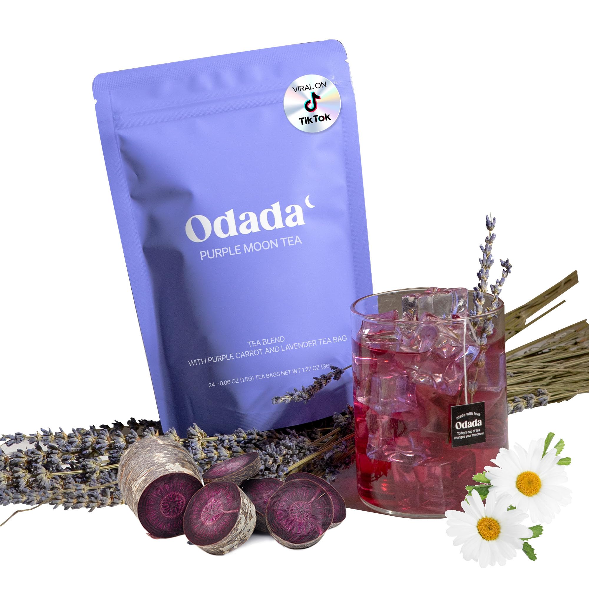 Amazon.com: Odada Purple Moon Tea - Lavender, Chamomile & Korean