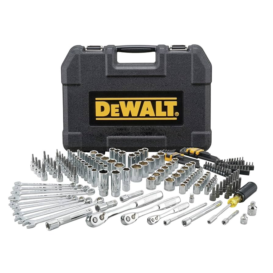 DEWALT 200-Piece Mechanics Socket Set with Three Drive Sizes