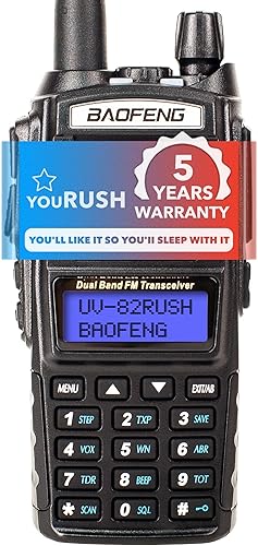 UV-82 8W Radio de mano de alta potencia Radio de 2 vías con batería 2800mAh. Radio jamón Radio VHFUHF de largo alcance walkie talkie chirp