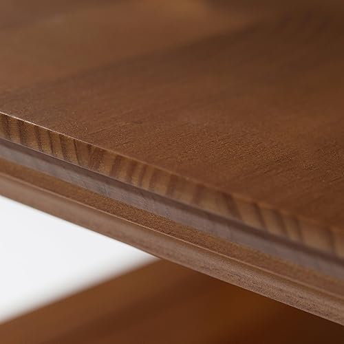 Miniatura 256 de Mesa auxiliar Acadian de Simpli Home, Madera Negro -,Marrón castaño,Azul costero envejecido,Distressed Grey,Casa de campo café,casa de campo