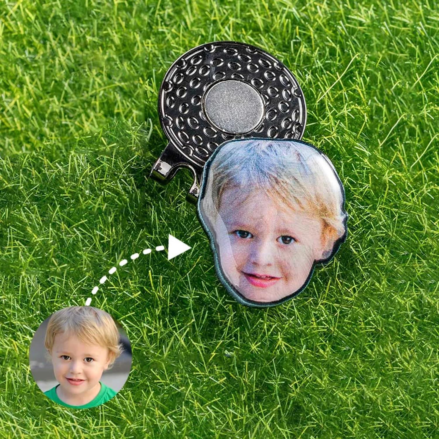 callie Personalized Golf Ball Marker Hat Clips with Pet Dog Cat Photo, Custom Magnetic Golf Accessories Gifts for Men, Women, Pet Lovers (Photo)