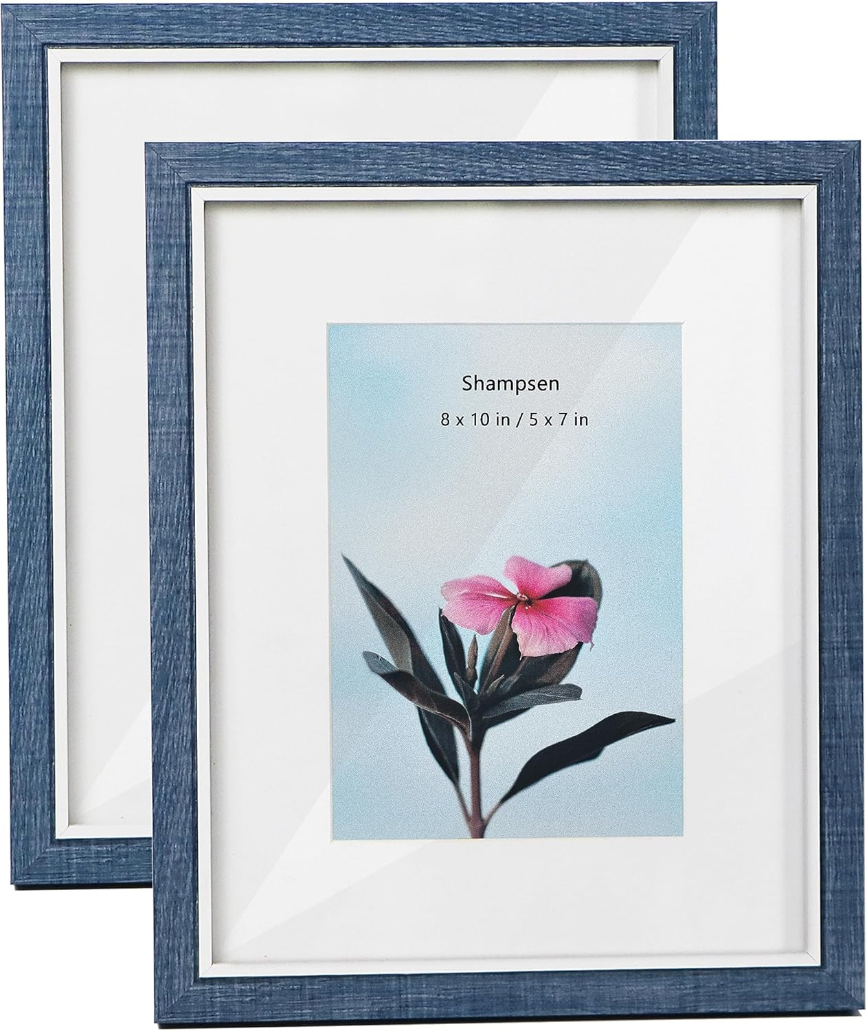 Shampsen Picture Frames 8x10 Navy Blue Picture Frames Set