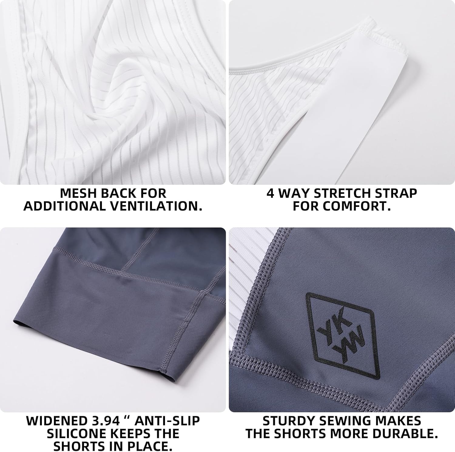 YKYWBIKE Cycling Bib Shorts for Men 4D Padded Bike Shorts Breathable Cycling Bibs Men MTB Biking Bicycle Short with Padding - Image 4